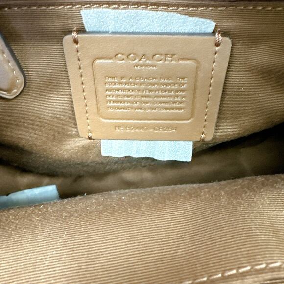Coach CR284 Mini Court Backpack IN HONEYCOMB - Picture 10 of 12